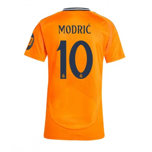 Fotballdrakt Dame Real Madrid Luka Modric #10 Bortedrakt 2024-25 Kortermet